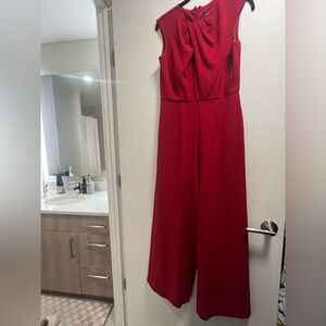 Donna Ricco Bold Red Jumpsuit